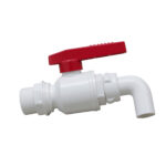 Robinet coudé 25 mm pour évacuation facile des réservoirs eau