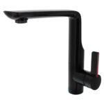 Robinet mitigeur Modena Comet noir mat avec contacteur 12V pour van aménagé