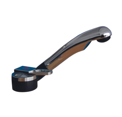 Robinet mitigeur Reich à contacteur raccords eau froide, eau chaude et câbles électriques 12V