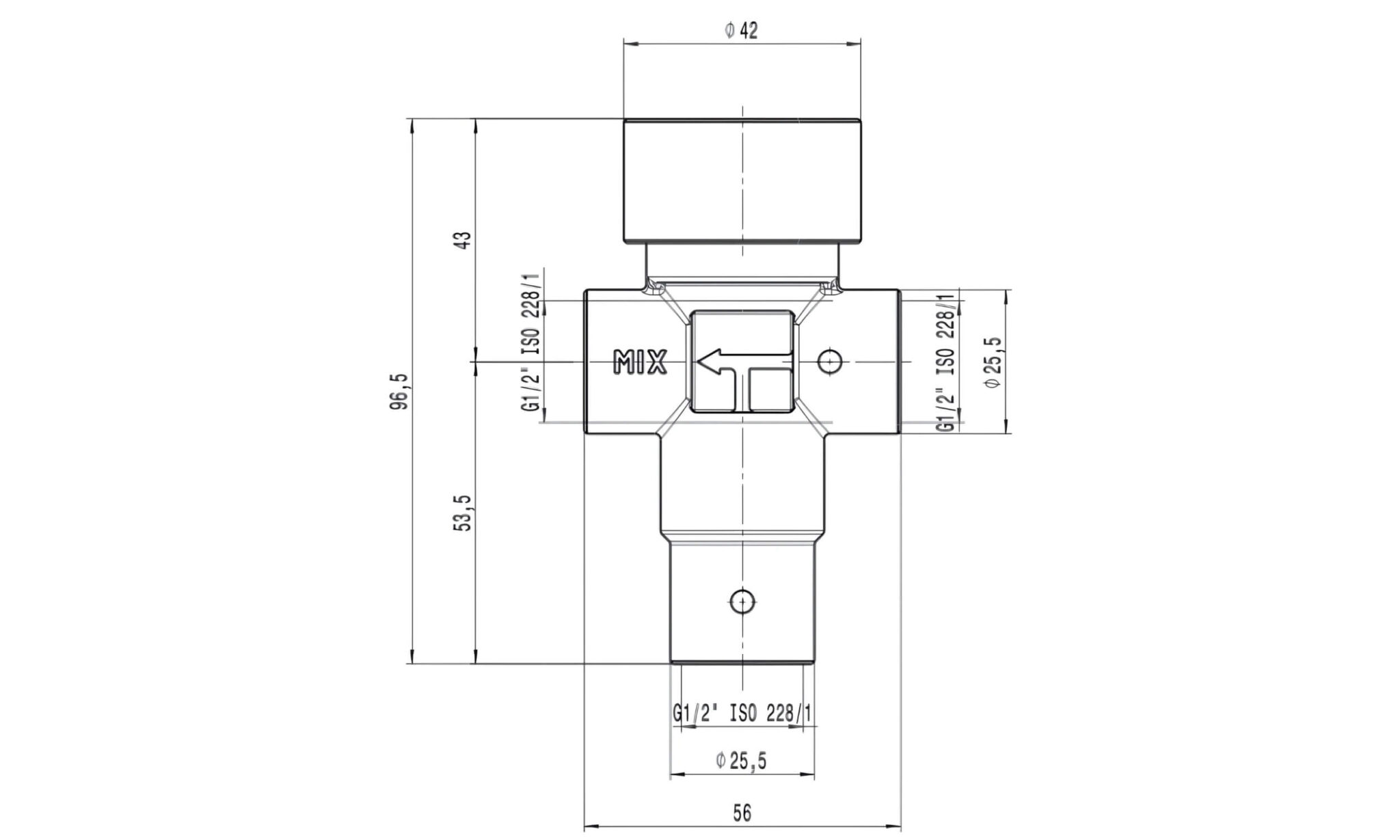 Mitigeur thermostatique réglable 1/2 femelle 3 schema explicatif mitigeur thermostatique réglable