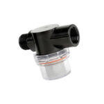 Crépine Shurflo 50 mailles inox avec raccords femelle et mâle 1/2"