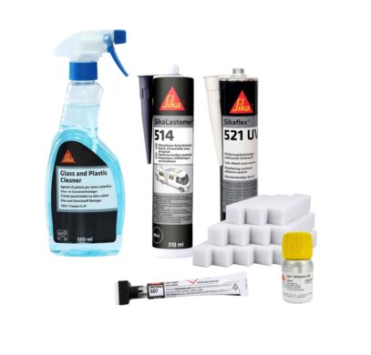 Kit complet Sika pour collage et étanchéité de lanterneau de van