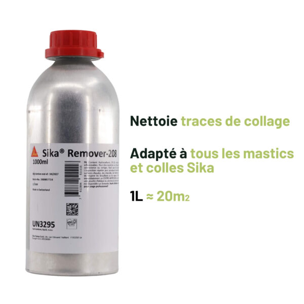 Sika 208 remover résidus de colle sikaflex information camping car van aménagé