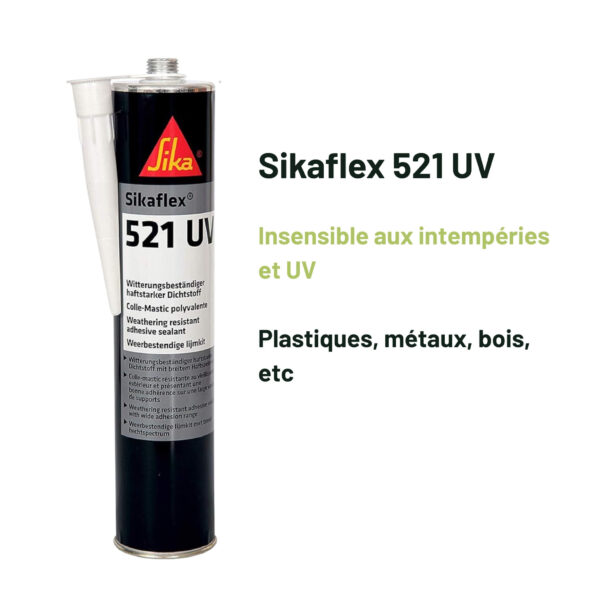 Sikalfex 521 UV blanc information étanchéité Fourgon aménagé van aménagé camping car