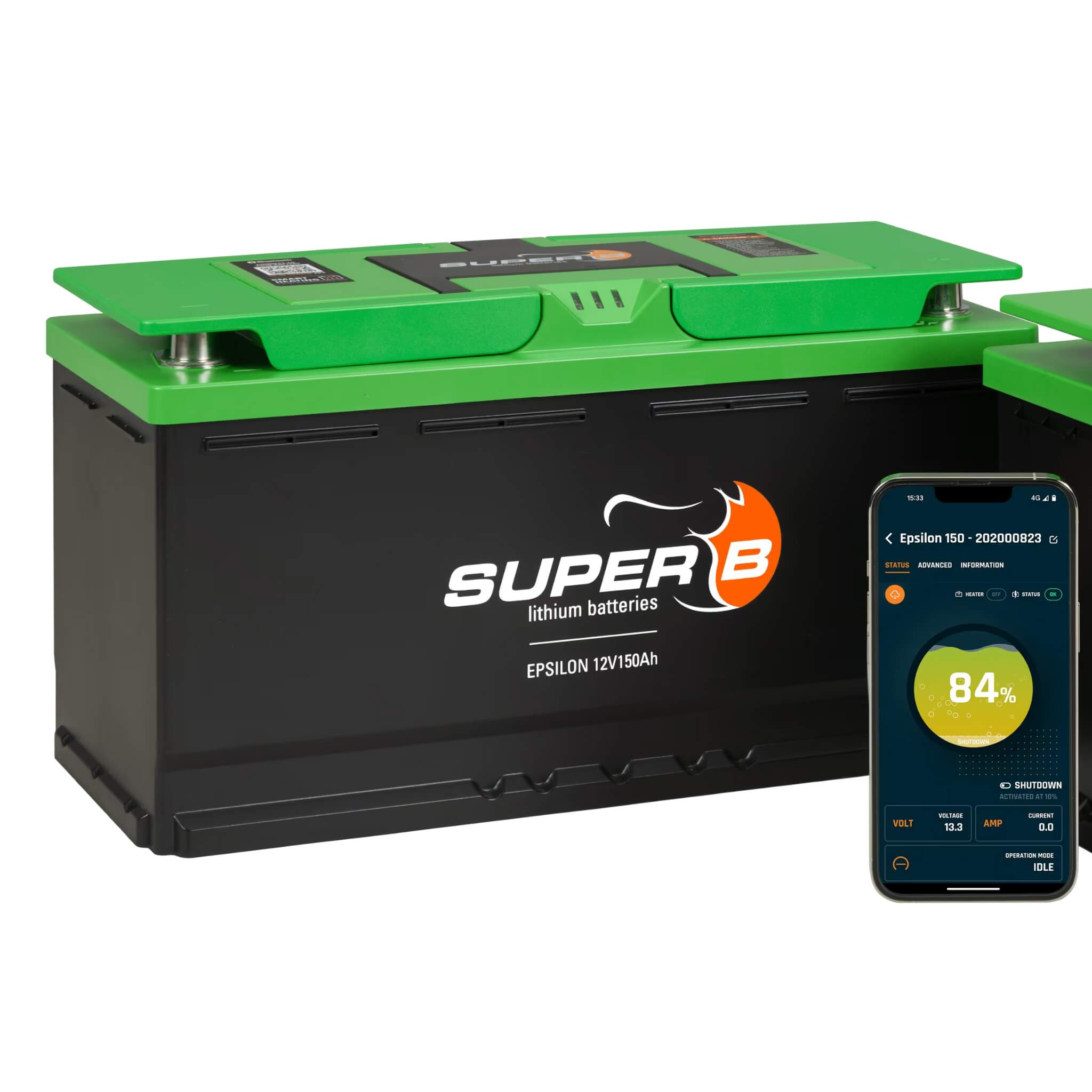 Batterie Super B EPSILON 150Ah 2 Batterie lithium 150Ah Super B Epsilon pour fourgon aménagé