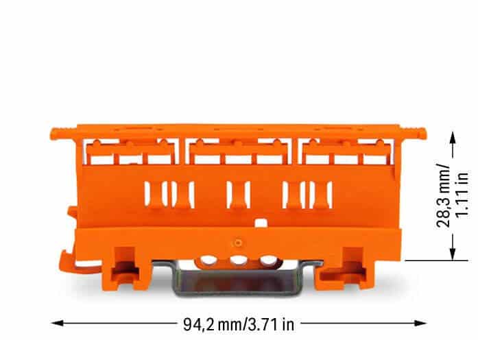 WAGO 221-510 : Adaptateur de fixation 2 Dimensions, 221510