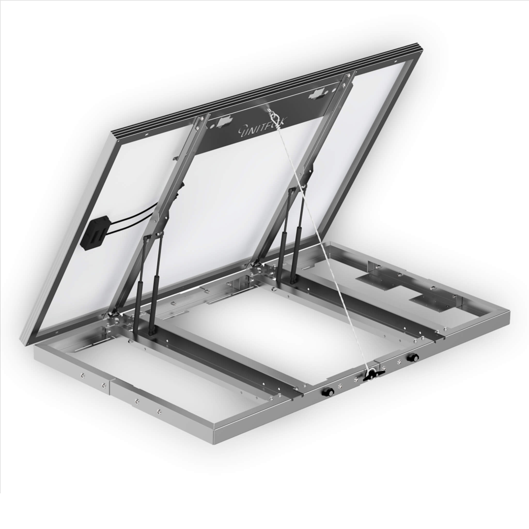 Support inclinable panneau solaire Van / Fourgon 1 Support inclinable panneau solaire Van / Fourgon