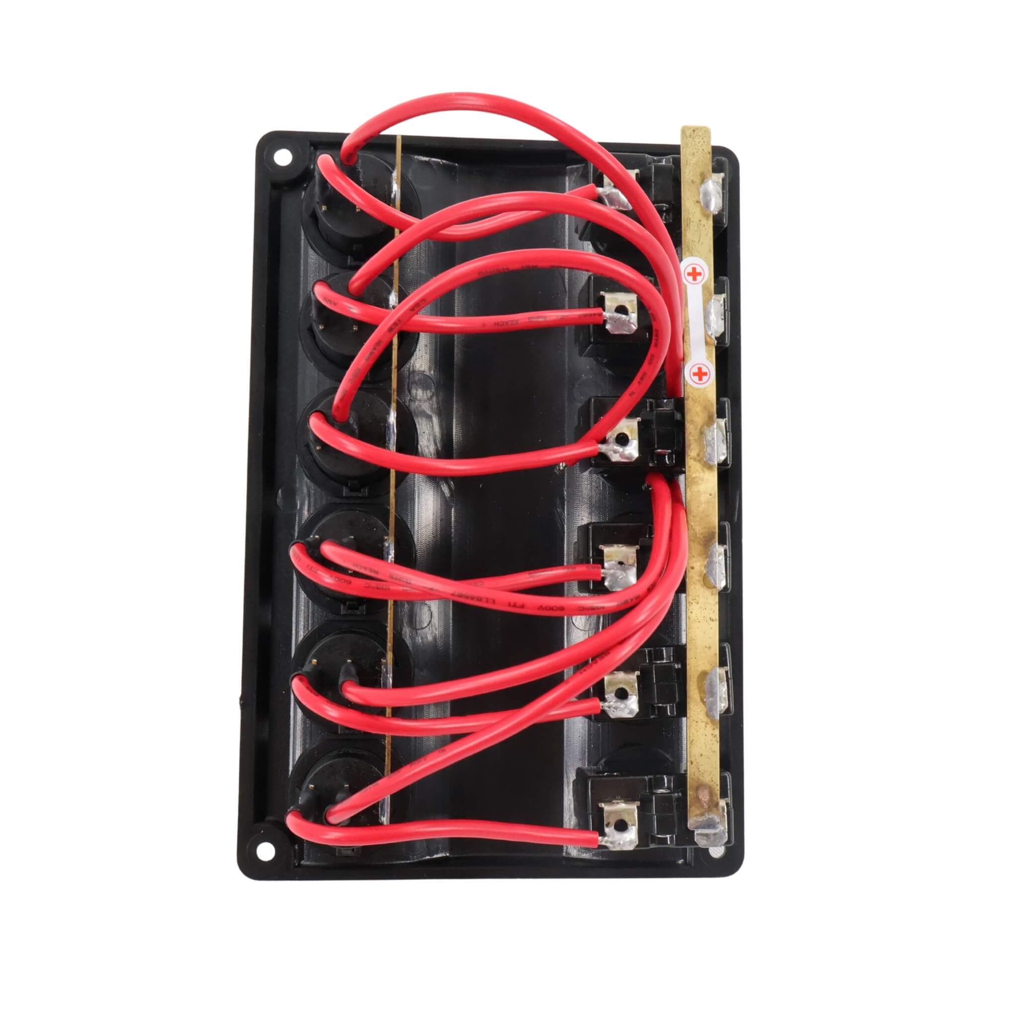 Osculati Tableau électrique WAVE 6 interrupteurs 4 Panneau de distribution à disjoncteurs Wave 6 interrupteurs