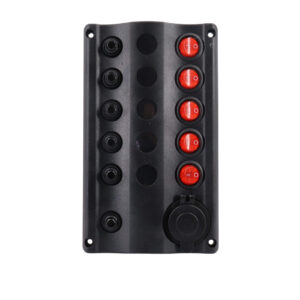 Tableau électrique Osculati WAVE 5 interrupteurs + prise allume-cigare gestion 12V van aménagé