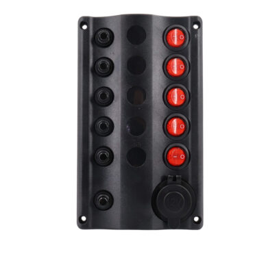 Tableau électrique Osculati WAVE 5 interrupteurs + prise allume-cigare gestion 12V van aménagé