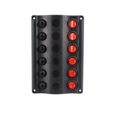 Tableau électrique Osculati WAVE 6 interrupteurs gestion 12V van aménagé