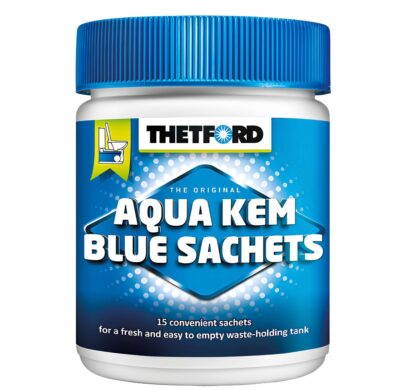 Additif WC chimiques Aqua Kem Blue Thetford en sachets hydrosolubles