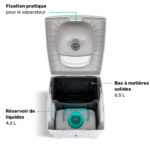 WandaGo Lite Trobolo toilette sèches 2 réservoirs