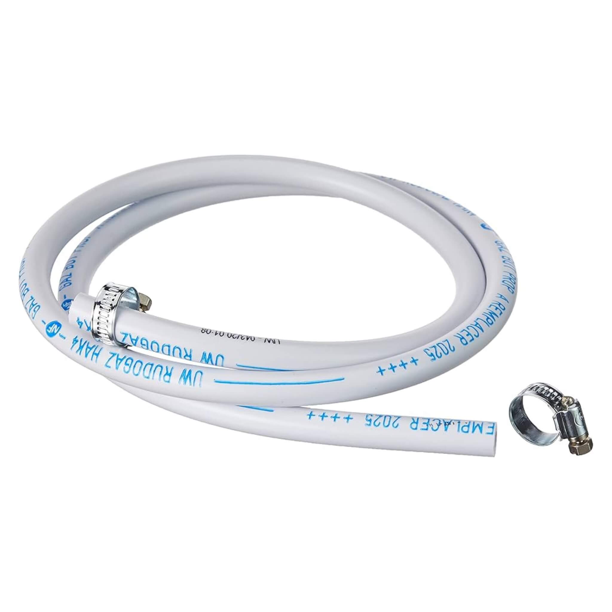 Tuyau souple Campingaz 1,25m + colliers 2 Tuyau pour camping gaz à collier van aménagé fourgon