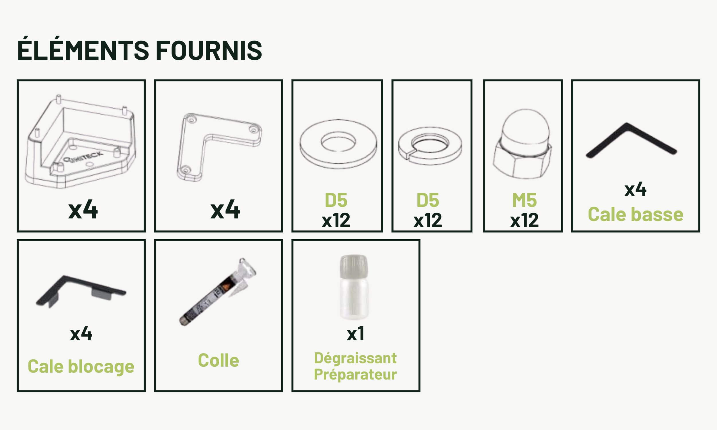 Fixation panneau solaire 30mm Unifix 1.C30 4 kit unifix 1c30, panneau solaire, fixation panneau solaire, unifix, électricité