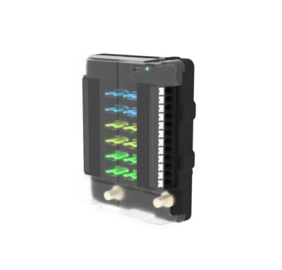 Coffret fusibles Uniteck UniFuseBox 12 voies 160A pour installation électrique 12V