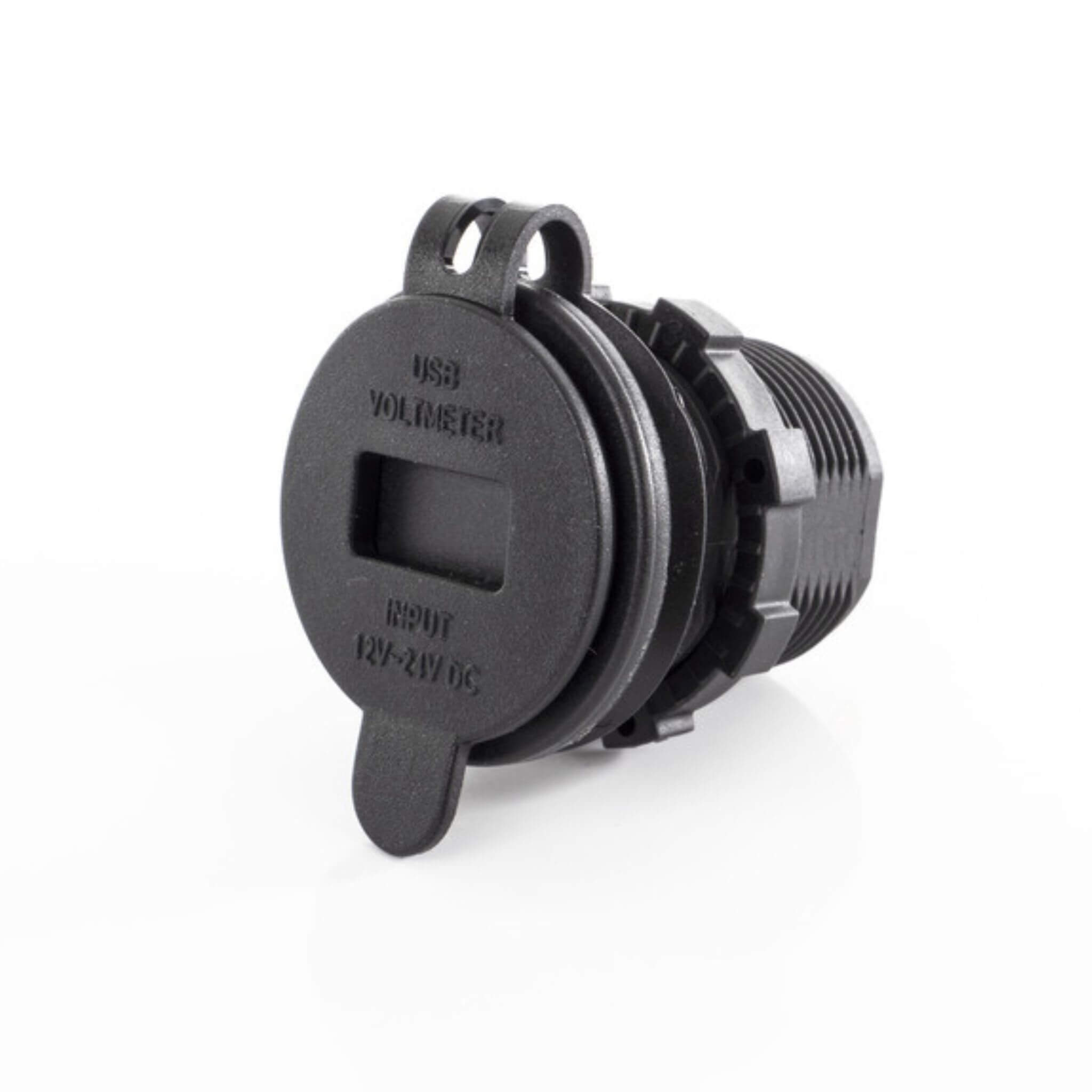 Voltmètre avec prise USB 12V 2 Voltmètre avec prise USB, capuchon fermé, électricité, carbest
