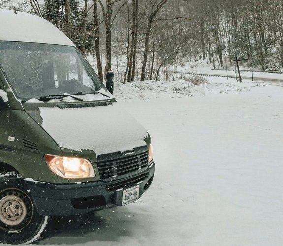 Van avec un chauffage diesel