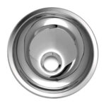 Vasque ronde Carbest en acier inoxydable diamètre 260 mm