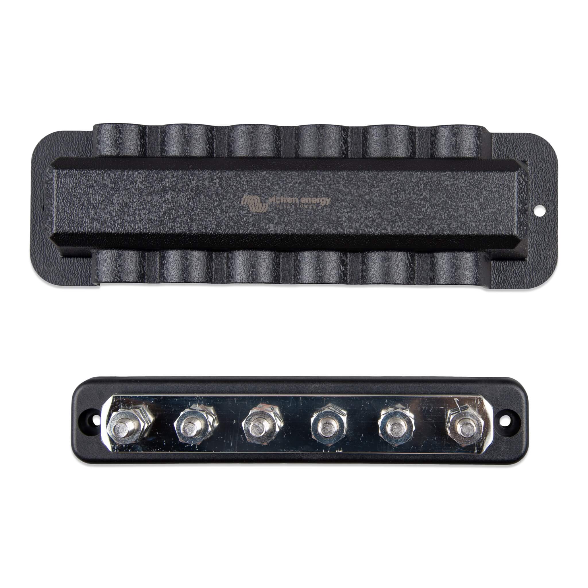 Busbar 250A 6P + couvercle Victron 4 Busbar haute capacité Victron Energy 250A avec protection et 6 pôles