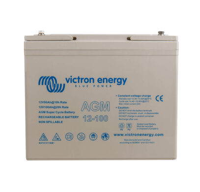 Batterie Victron AGM Super Cycle 100Ah pour utilisation longue durée