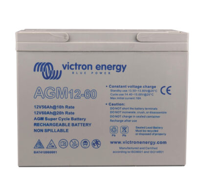 Batterie Victron AGM Super Cycle 60Ah pour utilisation longue durée
