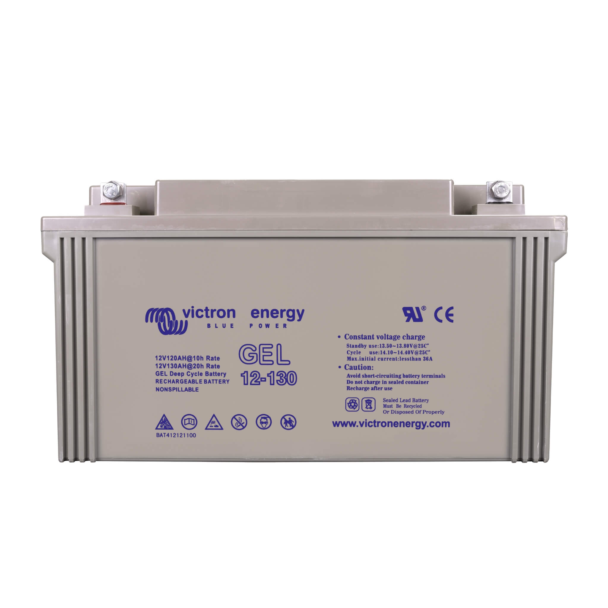 Batterie Gel 130 Ah Décharge Lente Victron 1 Batterie Victron Gel 130Ah pour utilisation longue durée