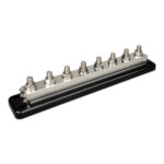 Busbar DC 600A avec couvercle de sécurité et 8 pôles