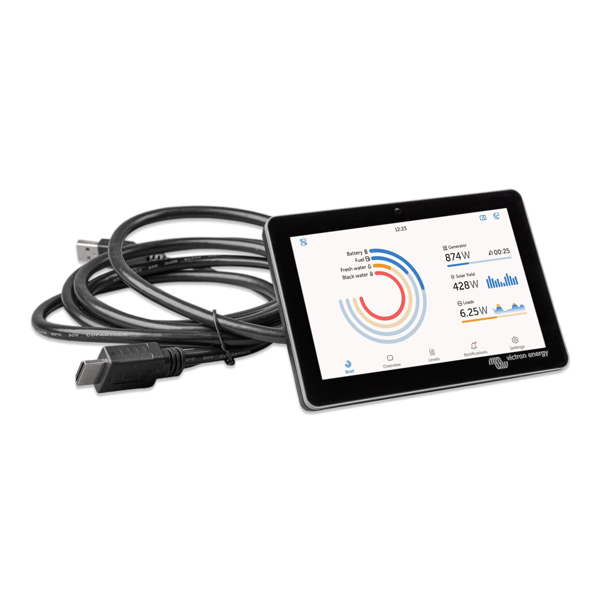 GX Touch 50 Victron 2 Écran Victron GX Touch 50 pour supervision énergétique mobile