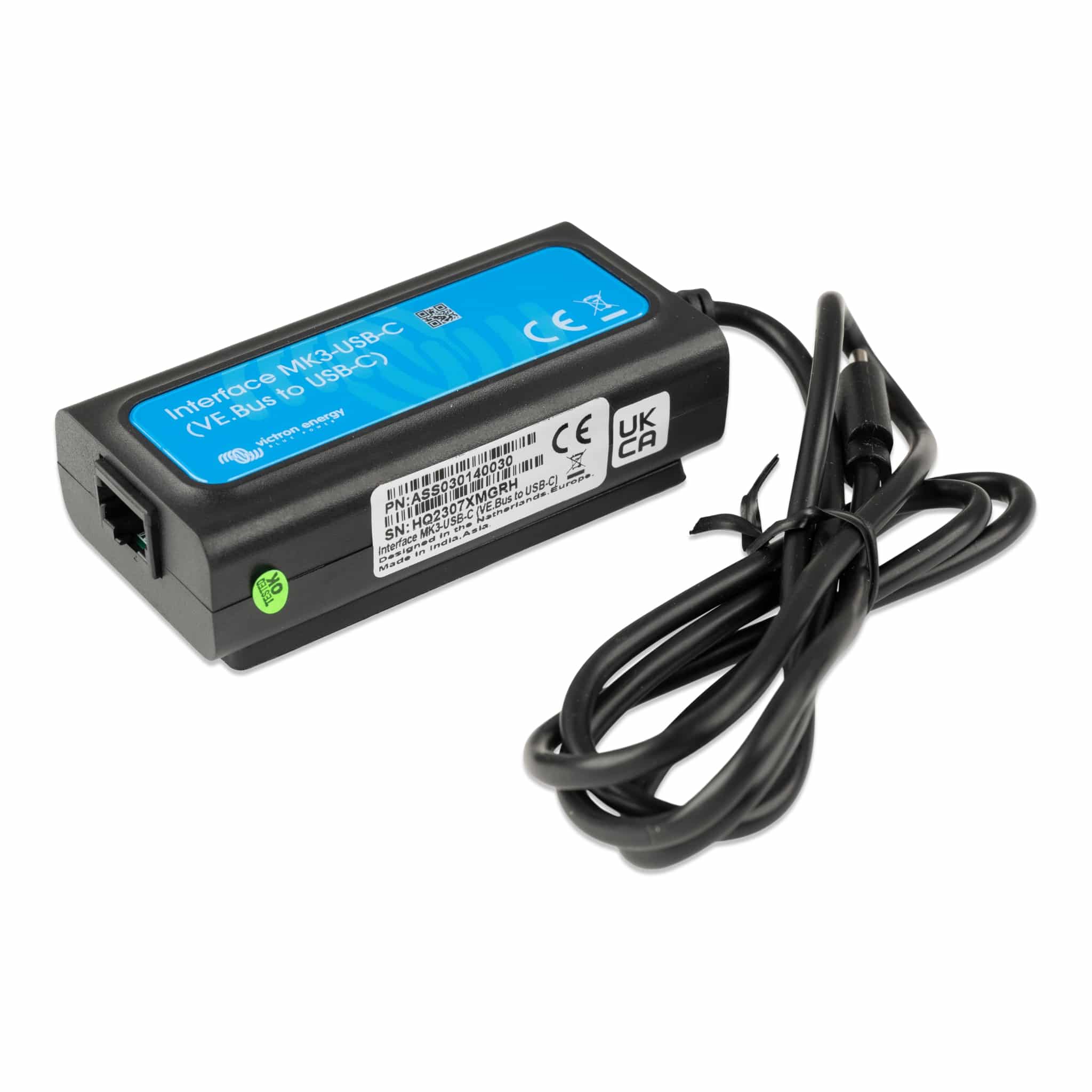 Interface MK3-USB-C (VE.Bus to USB-C) Victron 2 Module de communication Victron MK3 USB-C pour paramétrage systèmes énergie