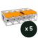 Lot de 5, WAGO, 221 615