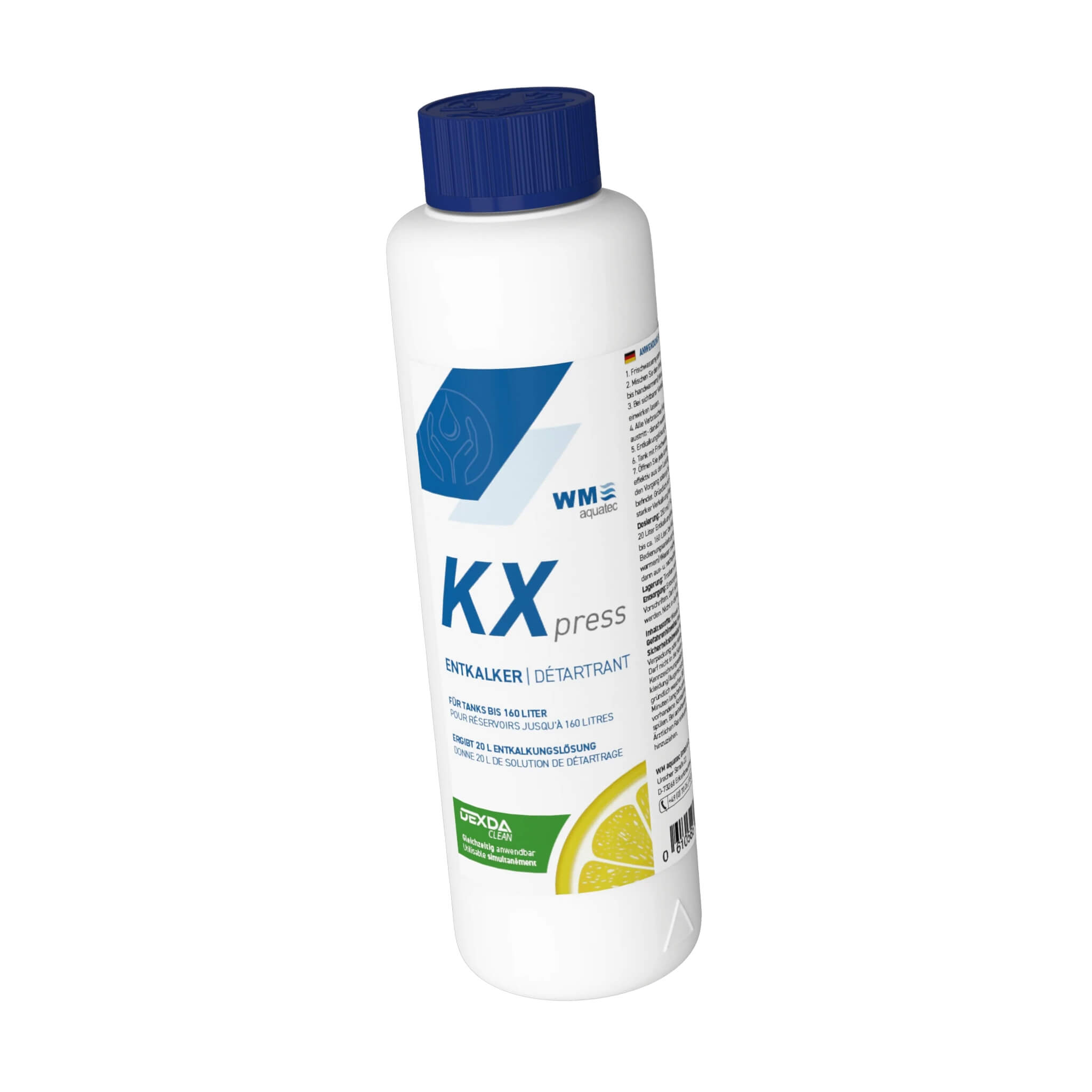 KXpress WM Aquatec 1L 2 Détartrant KXpress 1L WM Aquatec pour circuit d’eau de van jusqu’à 500 L