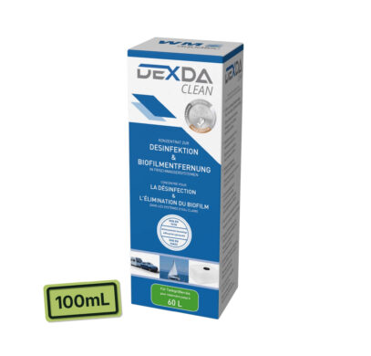 DEXDA Clean 100 ml WM Aquatec pour désinfecter un réservoir d’eau douce