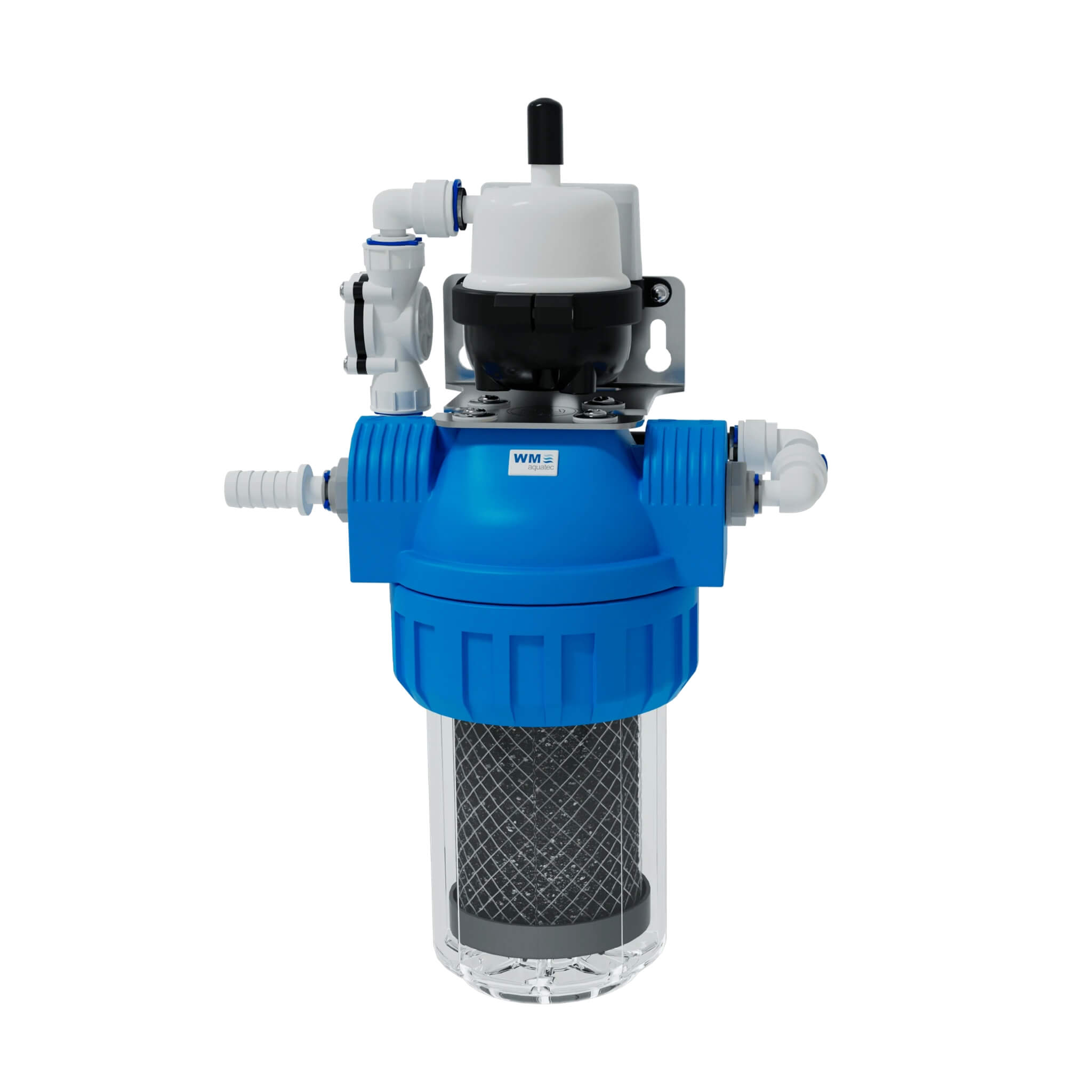 Filtre UV-8 Eco avec Filtre à Charbon Actif WM Aquatec 1 Filtre UV-8 Eco WM Aquatec avec charbon actif pour désinfecter l’eau en van