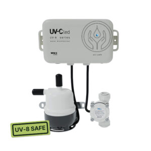 Filtre UV-8 Safe WM Aquatec à LED UV-C pour désinfecter l’eau en van