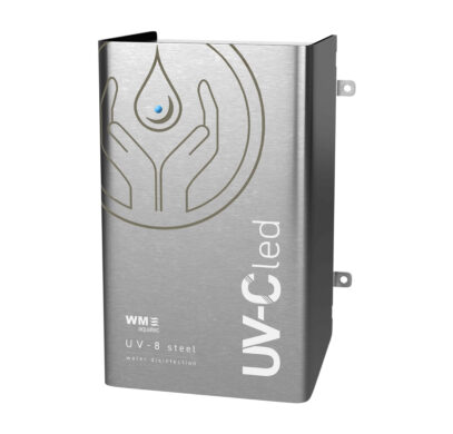 Filtre UV-8 Steel WM Aquatec à LED UV-C pour désinfecter l’eau en van
