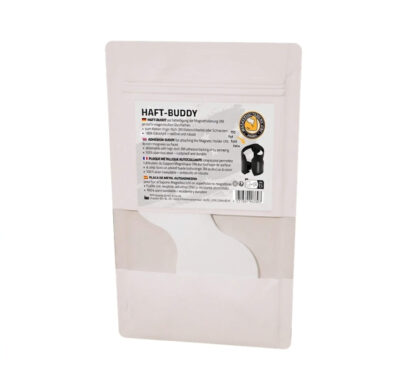 Plaque métallique autocollante blanche WM Aquatec pour support magnétique universel