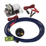 Pompe à membrane 12V WM Aquatec avec prise flottante 4 m pour pompage d’eau