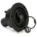 Coupelle courte noire ZADI diamètre 35mm avec bouchon à clé sécurisé