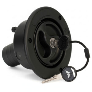 Coupelle courte noire ZADI diamètre 35mm avec bouchon à clé sécurisé