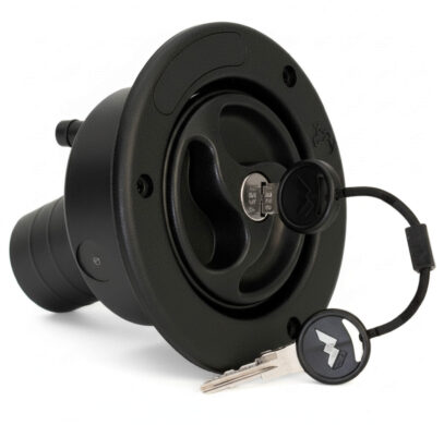 Coupelle courte noire ZADI diamètre 35mm avec bouchon à clé sécurisé