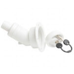 Coupelle longue blanc ZADI 40mm avec bouchon à clé sécurisé